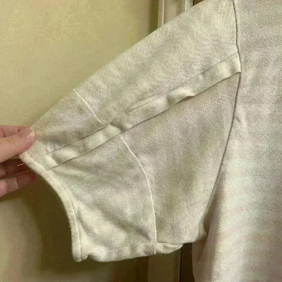 Ella Moss Connie Cloud Pink Stripe Women's Short Balloon Sleeve Shirt Size L - Picture 3 of 9